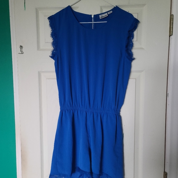 Royal Blue Shorts Romper Size S - Picture 1 of 7